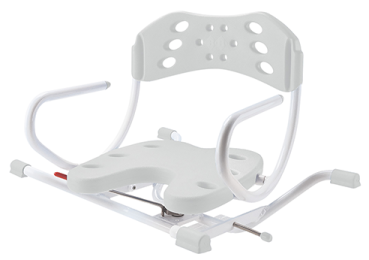 Badewannendrehsitz Aruba mit Rückenlehne weiß